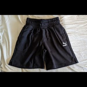 Brand new Puma high-waisted black shorts